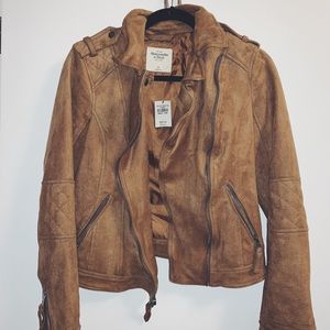 Suede Leather Jacket (NEVER WORN)